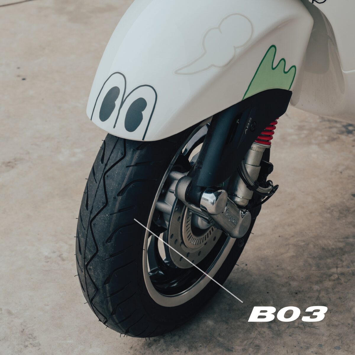 ยางมอเตอร์ไซค์ Bridgestone รุ่น HOOP B02, B03 ขอบ 12 นิ้ว - Image 3